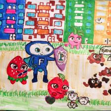 Анна Витальевна Лабец в конкурсе «Подвиги рыцаря Фторида в борьбе с кариесом»