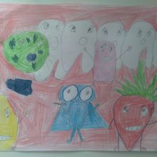 Полина в конкурсе «Подвиги рыцаря Фторида в борьбе с кариесом»