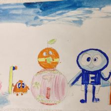 Ника Трошина в конкурсе «Подвиги рыцаря Фторида в борьбе с кариесом»