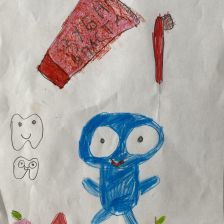 Аня Бобылкина в конкурсе «Подвиги рыцаря Фторида в борьбе с кариесом»