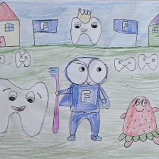 Амелия Михайловна Петренко в конкурсе «Подвиги рыцаря Фторида в борьбе с кариесом»