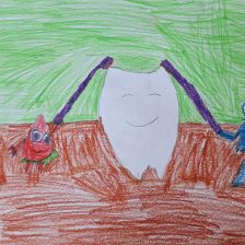 Маша Филиппова в конкурсе «Подвиги рыцаря Фторида в борьбе с кариесом»