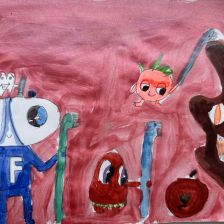 София Андреевна Жеребятьева в конкурсе «Подвиги рыцаря Фторида в борьбе с кариесом»