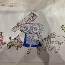 Ксюша Никитична Степанченко в конкурсе «Подвиги рыцаря Фторида в борьбе с кариесом»