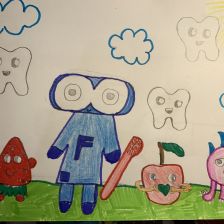 Варвара В в конкурсе «Подвиги рыцаря Фторида в борьбе с кариесом»