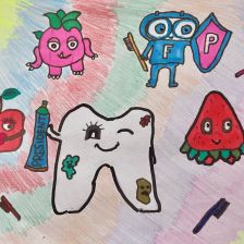 Анастасия Ивановна Холмогорова в конкурсе «Подвиги рыцаря Фторида в борьбе с кариесом»