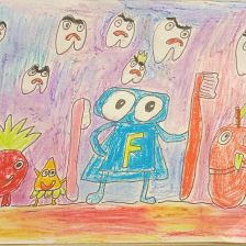 Анастасия Вадимовна Хилько в конкурсе «Подвиги рыцаря Фторида в борьбе с кариесом»