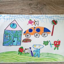 Арина Антонова в конкурсе «Подвиги рыцаря Фторида в борьбе с кариесом»