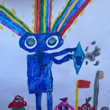 Ева Юнгман в конкурсе «Подвиги рыцаря Фторида в борьбе с кариесом»