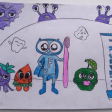 Аминат Видадиевна Керимова в конкурсе «Подвиги рыцаря Фторида в борьбе с кариесом»