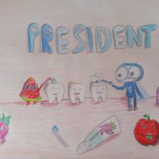 Аина Исина в конкурсе «Подвиги рыцаря Фторида в борьбе с кариесом»