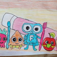 Sabrina Хошимова в конкурсе «Подвиги рыцаря Фторида в борьбе с кариесом»