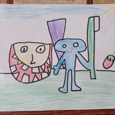 Милана Евгеньевна Зубкова в конкурсе «Подвиги рыцаря Фторида в борьбе с кариесом»