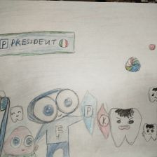 Анастасия Александровна Гутникова в конкурсе «Подвиги рыцаря Фторида в борьбе с кариесом»