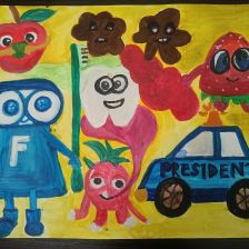 София Павловна Дроздова в конкурсе «Подвиги рыцаря Фторида в борьбе с кариесом»