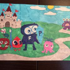 Саният Магомедова в конкурсе «Подвиги рыцаря Фторида в борьбе с кариесом»