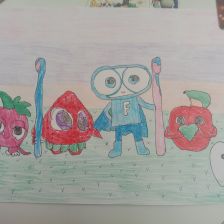 Алина Евгеньевна Сеппенен в конкурсе «Подвиги рыцаря Фторида в борьбе с кариесом»