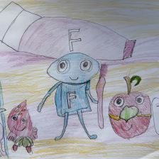 Дарина Павловна Васильева в конкурсе «Подвиги рыцаря Фторида в борьбе с кариесом»