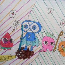 Алина Константиновна Чебанова в конкурсе «Подвиги рыцаря Фторида в борьбе с кариесом»