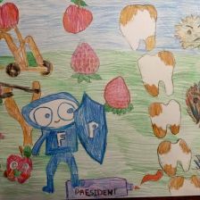 Василиса Николаевна Протопопова в конкурсе «Подвиги рыцаря Фторида в борьбе с кариесом»