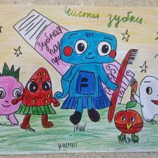 Дарья Дмитриевна Земцова в конкурсе «Подвиги рыцаря Фторида в борьбе с кариесом»