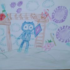 Матвей Сергеевич Семкин в конкурсе «Подвиги рыцаря Фторида в борьбе с кариесом»