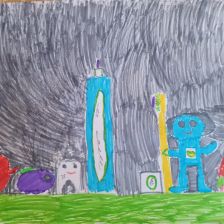 Василиса Евгеньевна Сексяева в конкурсе «Подвиги рыцаря Фторида в борьбе с кариесом»