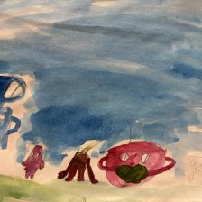 Настя Калинина в конкурсе «Подвиги рыцаря Фторида в борьбе с кариесом»