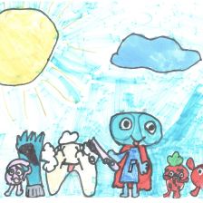 Эмили в конкурсе «Подвиги рыцаря Фторида в борьбе с кариесом»