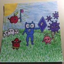 Даша Сергеевна Шилова в конкурсе «Подвиги рыцаря Фторида в борьбе с кариесом»