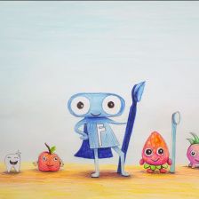 Дарья Александровна Пискунова в конкурсе «Подвиги рыцаря Фторида в борьбе с кариесом»