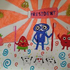 Елизавета Майская в конкурсе «Подвиги рыцаря Фторида в борьбе с кариесом»