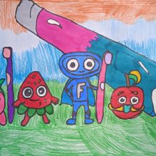 Злата Михайловна Тонких в конкурсе «Подвиги рыцаря Фторида в борьбе с кариесом»