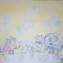 Аня Трошина в конкурсе «Подвиги рыцаря Фторида в борьбе с кариесом»