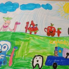 Варя Александровна Овчинникова в конкурсе «Подвиги рыцаря Фторида в борьбе с кариесом»