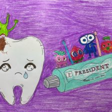 Матвей Михайлович Гринев в конкурсе «Подвиги рыцаря Фторида в борьбе с кариесом»