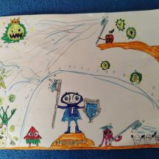 Андрей Дашевский в конкурсе «Подвиги рыцаря Фторида в борьбе с кариесом»