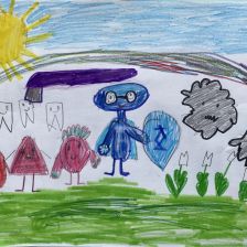 Шарлотт Сома в конкурсе «Подвиги рыцаря Фторида в борьбе с кариесом»