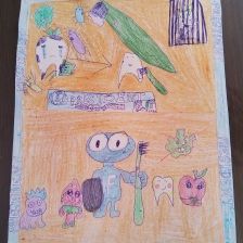 Елизавета Кирилловна Хомякова в конкурсе «Подвиги рыцаря Фторида в борьбе с кариесом»