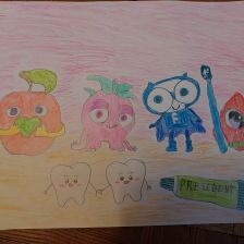 Александра в конкурсе «Подвиги рыцаря Фторида в борьбе с кариесом»