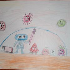 Софья Александровна Зелянина в конкурсе «Подвиги рыцаря Фторида в борьбе с кариесом»