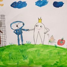 Маша Александровна Еремина в конкурсе «Подвиги рыцаря Фторида в борьбе с кариесом»