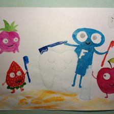 Вова Гусев в конкурсе «Подвиги рыцаря Фторида в борьбе с кариесом»