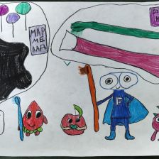 Евгения в конкурсе «Подвиги рыцаря Фторида в борьбе с кариесом»