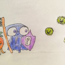 Ксюша Александровна Карпова в конкурсе «Подвиги рыцаря Фторида в борьбе с кариесом»