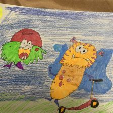 Варя Бат в конкурсе «Веселая жизнь монстриков Jolly Friends от ErichKrause»