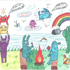 София Булыга в конкурсе «Веселая жизнь монстриков Jolly Friends от ErichKrause»