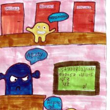 Ангелина Алексеевна Отинова в конкурсе «Веселая жизнь монстриков Jolly Friends от ErichKrause»