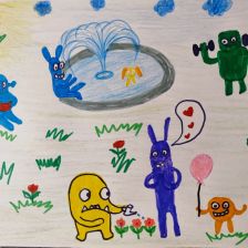 София Игоревна Кузнецова в конкурсе «Веселая жизнь монстриков Jolly Friends от ErichKrause»