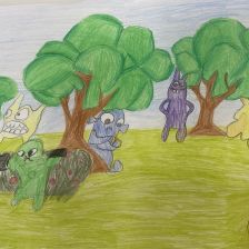 Катя Дерюгина в конкурсе «Веселая жизнь монстриков Jolly Friends от ErichKrause»